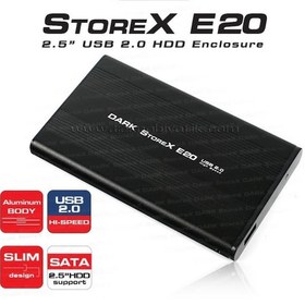 Resim Dark Storex E20 2.5" Usb 2.0 Full Alüminyum Sata Disk Kutusu Dk- 