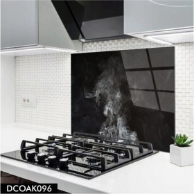 Resim Ne Verelim Size Cam Ocak Arkası Koruyucu | Duman Desenli 
