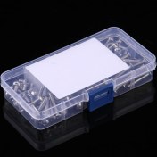 Resim Tenfowee 304 Paslanmaz Çelik M4 Disk Başlı İç İçgenli Vida Ve Somun Seti - 170 Adet Farklı Uzunluklar - Ev, Ofis Ve Endüstriyel Kullanım 