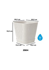 Resim Omnipazar So-zb04 Zambak Dekoratif Plastik Saksı 5.6 Litre No:4 67041024 