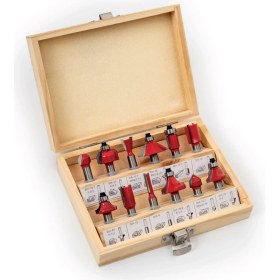 Resim 12 Parça Ahşap Motif Bıçağı Seti 8mm Gfb 2318 