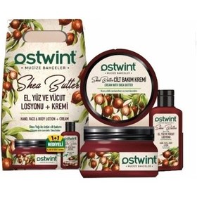 Resim Ostwint Shea Butter El Yüz ve Vücut Losyonu 100 ML + Shea Butter Kuru Ciltler İçin Bakım Kremi 300 ML 