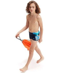 Resim Speedo Allover Leg Aquashort Erkek Çocuk Yüzücü Mayosu Lacivert-mavi Lacivert-mavi 