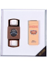 Resim Cohiba Özel Seri H. Upmann Çakmak Kesici İkili Krem Puro Seti - Tr9113 