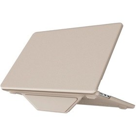 Resim Apple Uyumlu MacBook Pro 14 2021 Apple Uyumlu MacBook Deri Kapak - Gold 