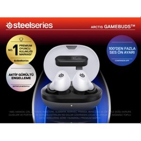Resim SteelSeries Arctis GameBuds ANC TWS Beyaz Kulak İçi Bluetooth Oyuncu Kulaklığı Outlet 