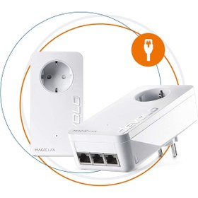 Resim Devolo Magic 2 Lan Triple Başlangıç Kiti I Mesh Wi-fi I Powerline: 2.400 I Wifi Menzil Genişletici I 