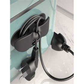 Resim Safestore 2 Adet Yapışkanlı Kablo Düzenleyici Çok Amaçlı Organizer Kablo Sarma Aparatı Siyah 