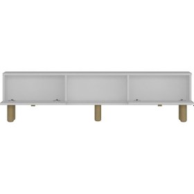 Resim Dariodd Bohem Konsol Kb150 , Bohem Tv Sehpası 2 Li Salon Takımı Beyaz-beyaz Beyaz 