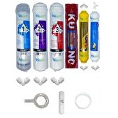 Resim Pemax Water Solutions Kapalı Kasa Su Arıtma Cihazlarına Uygun STD 6'lı Orijinal LG Kuno Mebran Mineral-Tatlandırıcı Set 