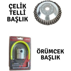 Resim Rapco Motorlu Tırpan Çelik Telli Başlık Ve Örümcek Başlık 