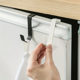 Resim 2 adet Dolap Kapı Kanca Depolama Rafı, Paslanmaz Çelik Kanca Kapı, Banyo Depolama Rafı, Noel Çelengi, Giysi Rafı, Depolama Rafı, Havlu Anahtar 7.01 Cm * 1.3cm 