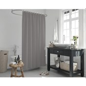 Resim Gri Renk Banyo Perdesi Su Geçirmez Duş Perdesi 180X200 Duş Perde Çok Renkli 