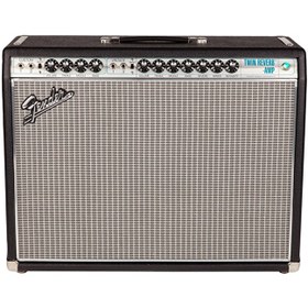 Resim Fender 2273006000 '68 Custom Twin Reverb Kombo Elektro Gitar Amfisi | Gümüş Panel Döneminin Modifiye Edilmiş Tonları Bassman Kanalı ile Daha Dolgun Overdrive 