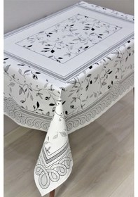 Resim Dora Astarlı Silinebilir Pvc 120x160 Hazır Muşamba Masa Örtüsü - Yapraklı-220-3 001 