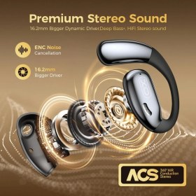 Resim Xo Yapay Zeka Çeviri Destekli Ows Açık Kulak Tasarımlı Premium Bluetooth Kulaklık (G36) 