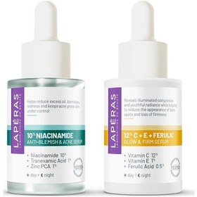 Resim Leke Karşıtı Serum Seti 10% Vitamin C + 10% Niacinamide Serum Seti 