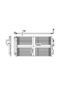 Resim Bmw 116d F21 Klima Radyatoru 2012-2014 Mahle Ac652000s 