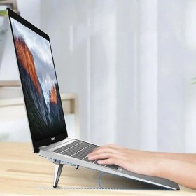 Resim Storemax Mini Laptop Standı Masaüstü Laptop Tutucu Laptop Standı Portatif Yapışkanlı Laptop Standı Set 