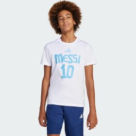 Resim adidas Messi Name and Number Graphic Çocuk Tişört 