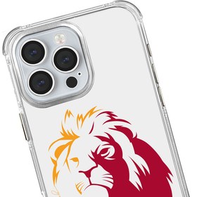 Resim Galatasaray Sarıyla Kırmızı Aslan Şeffaf Telefon Kılıfı - iPhone 15 Pro 