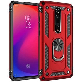 Resim Xiaomi Mi 9T Kilif Metal Yüzüklü Tam Koruma Tank Zirh Silikon 406485114 