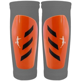 Resim Pro Futbol Tekmeliği Çoraplı Çocuk Yetişkin Kaval Koruyucu Tekmelik Futbolcu Dizliği Turuncu 