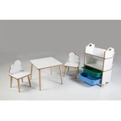 Resim Asrimo mobilya Çocuk Aktivite Masa Sandalye Kitaplık Takımı 