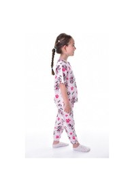 Resim %100 Pamuk Interlok Kumaş Paw Patrol Kısa Kollu Kız Çocuk Pijama Takımı 3,4,5,6,7,8,9,10,11,12 Yaş Pembe 