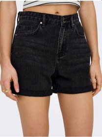 Resim ONLY Bayan Siyah Renk Kısa Kot Şort 15196226 Siyah 