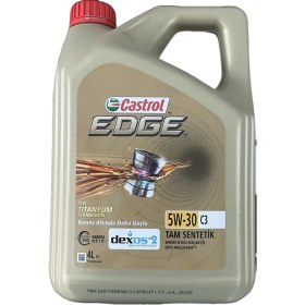 Resim Castrol Edge 5W-30 C3 4 Litre Motor Yağı Viskozite 5W-30 Uyumlu Benzinli ve Dizel Araçlar İçin (Üretim Yılı: 2026) 