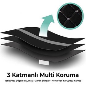 Resim Blackdot Serisi Dokuma Kumaş Oto Koltuk Arkası Koruyucu Cepli Organizer 2 Adet 