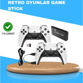 Resim Kablosuz Retro Tv Oyun Konsolu – 30.000+ Oyun Hd Çıkış & Kablosuz Gamepad ile - F081K299-U89 