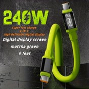 Resim 240W Süper Hızlı Şarj Deneyimi! Uzatılmış Tip-C Kablo, Apple Huawei için Akıllı Adaptasyon, Hızlı ve Güvenli 