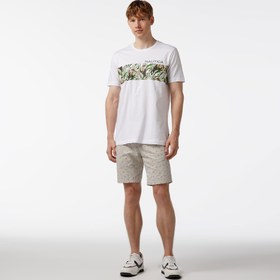 Resim Nautica Erkek Gri Slim Fit Baskılı Bermuda 