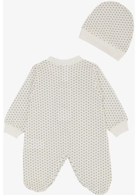 Resim Breeze Kız Bebek Patikli Tulum Minik Kalp Desenli 0-6 Ay, Beyaz-beyaz Beyaz 