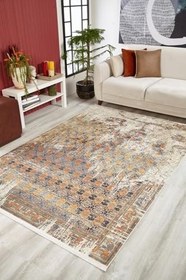 Resim Birgu Gri Modern Pamuk Makine Halısı 80x250 