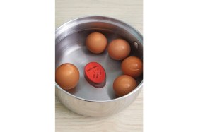 Resim Tonkut Renk Değiştiren Yumurta Zamanlayıcı Dublör Yumurta Egg Timer Isıya Duyarlı Haşlama Derece Belirleyi 