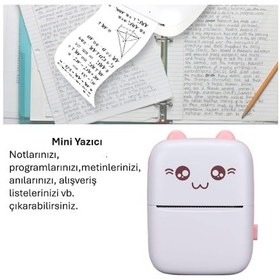 Resim River World Taşınabilir Mini Boyda Sevimli Printer Yazıcı Diğer 
