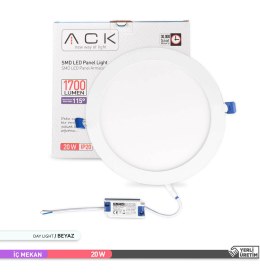 Resim ACK 20W BEYAZ LED PANEL ARMATÜR 