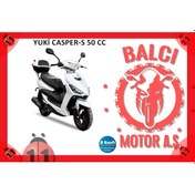 Resim Motorsikletdünyasıaş Yuki Casper-S 50 Cc + Şık Tasarım + B Ehliyet Kullanır Siyah 