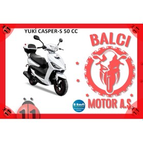 Resim Motorsikletdünyasıaş Yuki Casper-S 50 Cc + Şık Tasarım + B Ehliyet Kullanır Siyah 