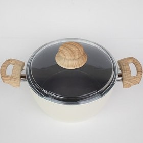 Resim Masterchef Kristal Seramik K.yarık Tencere 28 Cm Bej 