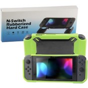 Resim Cbtx Nintendo Switch Uyumlu Çizilmeye Dayanıklı Arka Kapak Yeşil + Siyah 
