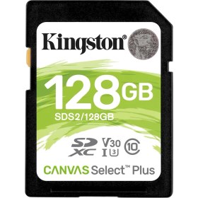 Resim Kingston Canvas Select Plus 128GB Sd Hafıza Kartı, SDS2/128GB, Uhs-I, U3, V30 