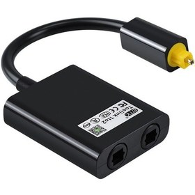 Resim Yuntech01 Siyah Dijital Fiber Optik Ses Ayırıcı - 1 Giriş 2 Çıkış, Bilgisayar, Oyun Konsolu, Cd/dvd Uyumlu, Kaliteli Ses Aktarımı 