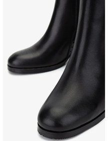 Resim Valmenti Kadın Hakiki Deri Siyah Deri Casual Bot 35 5619 Bn Bot Sk24-25 Sıyah Dr Siyah Deri 