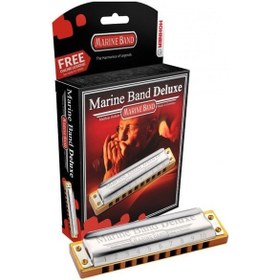 Resim Hohner Marine Band Deluxe Mızıka mi Majör 
