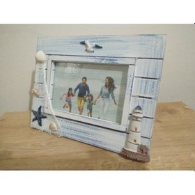 Resim Deniz Temalı Dekoratif Çerçeve (468572047) 