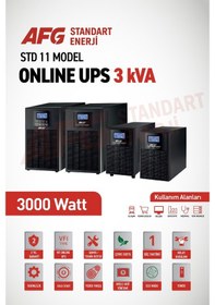 Resim Standart Enerji Afg 3 Kva Online Ups - 2700w Kesintisiz Güç Kaynağı 